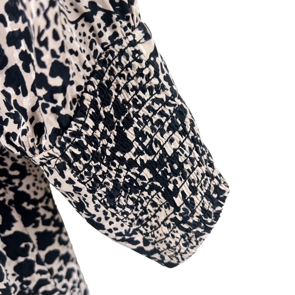 Rebecca Taylor Leopard Print Silk Dress 6 - Picture 9 of 11
